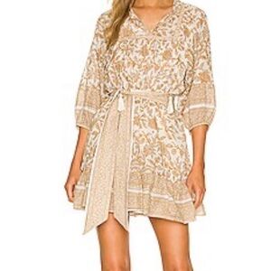 Cleobella Block Print Mini Dress